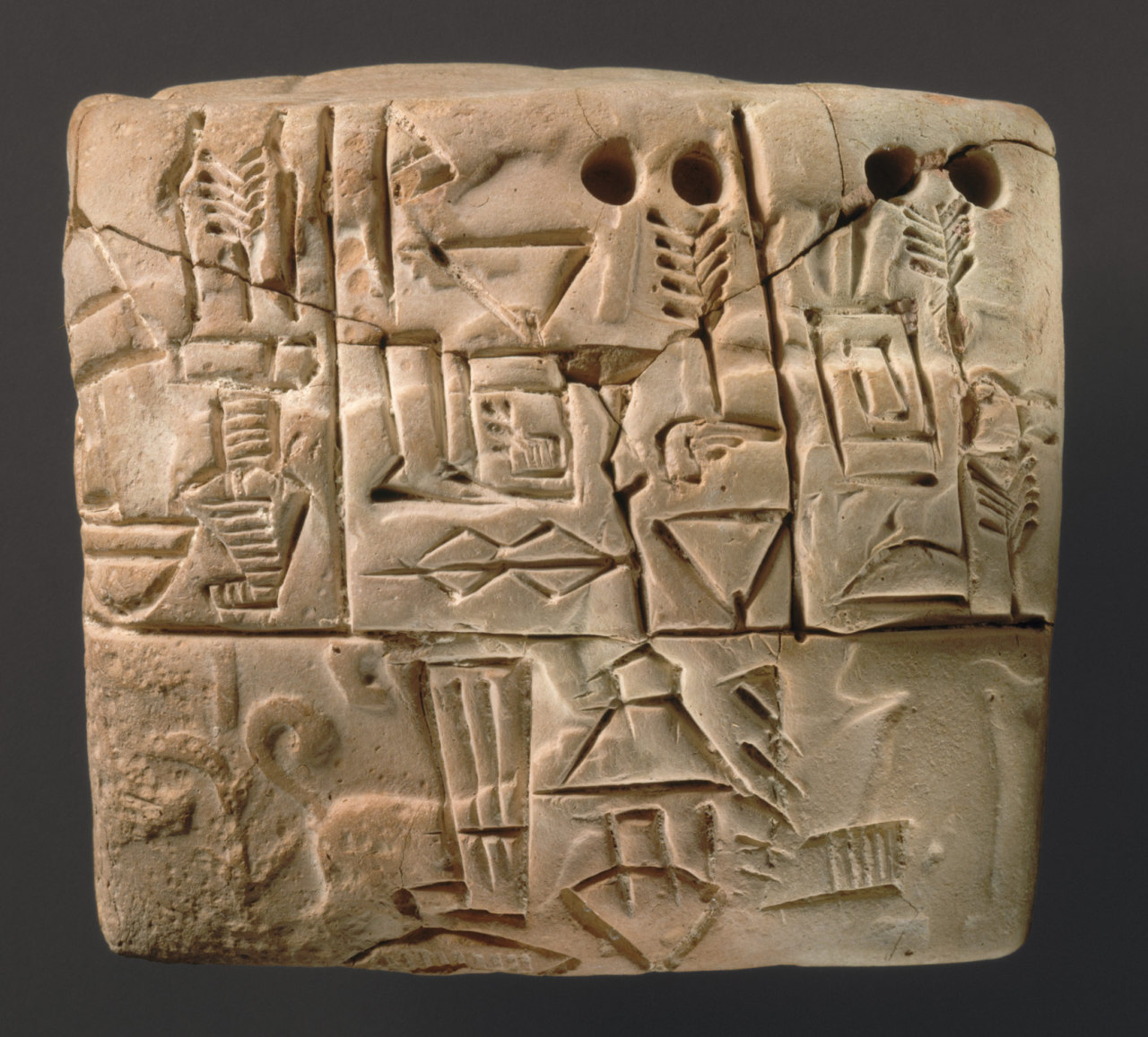 Proto-cuneiform tablet